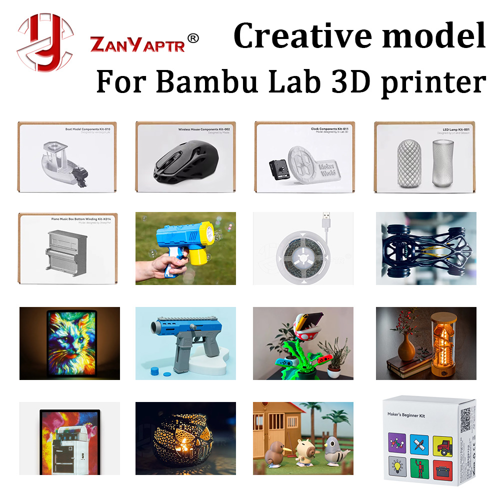 3D Printing Bambu Lab - ชุดอุปกรณ์สร้างสรรค์ DIY สำหรับ Bambu Lab ชิ้นส่วนโมเดลพิมพ์