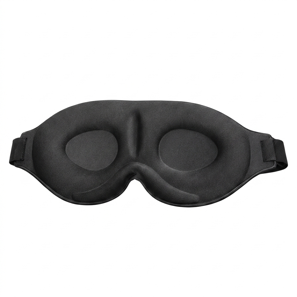 3D Printing Mask - หน้ากากปิดตาสำหรับการเดินทาง 3D ปิดแสงสนิทสำหรับผู้ชายและผู้หญิง ผลิตจากเมมโมรี่โฟม ปิดกั้นแสง เหมาะสำหรับการพักผ่อนในออฟฟิศ