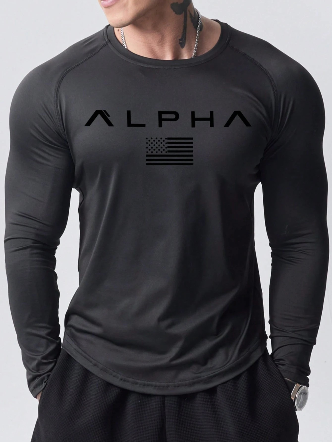 3D Printing Custom - เสื้อยืดแขนยาวสำหรับผู้ชายรุ่นใหม่ เหมาะสำหรับฤดูใบไม้ผลิและฤดูใบไม้ร่วงปี 2025 โดดเด่นด้วยสไตล์สตรีทแฟชั่นและความสบาย พร้อมลายพิมพ์ตัวอักษรแบบ 3