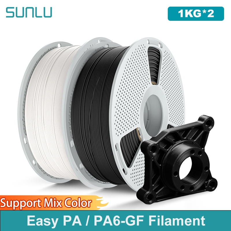 3D Printing Nylon - เส้นพลาสติกไนลอน/PA6-GF สำหรับเครื่องพิมพ์สามมิติ SUNLU น้ำหนัก 2 กิโลกรัม