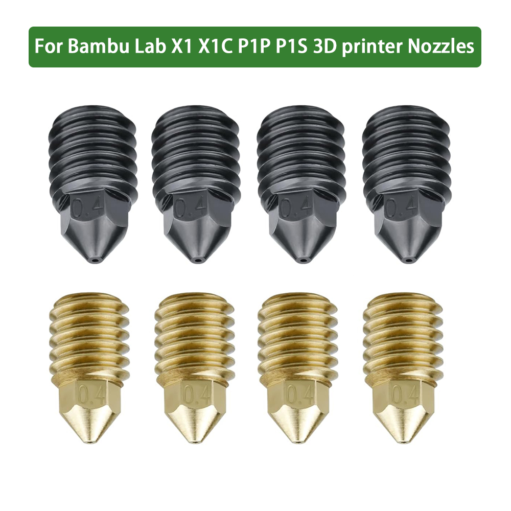 สูงเหล็กชุบแข็งหัวฉีดทองเหลือง - 3D Printing Bambu Lab บทวิจารณ์และราคา
