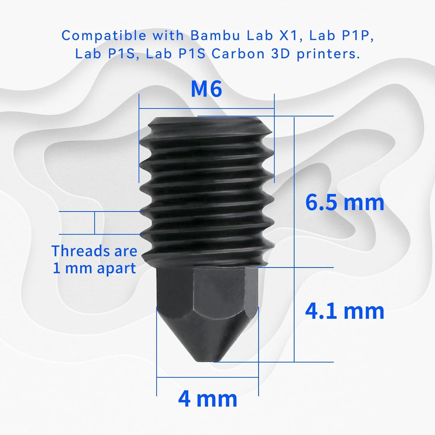 สูงเหล็กชุบแข็งหัวฉีดทองเหลือง - 3D Printing Bambu Lab บทวิจารณ์และราคา